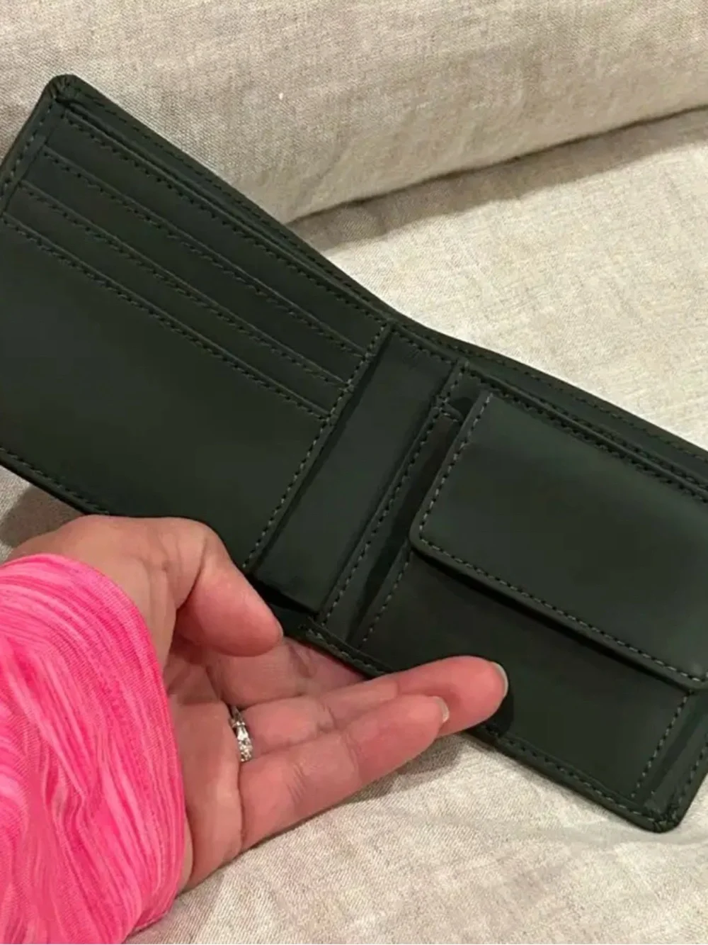 RAINS Waterproof Minimalist Folded Wallet Green